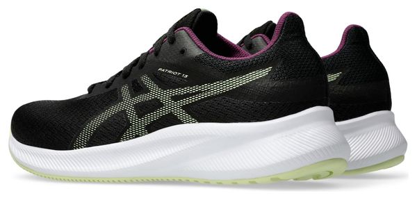 Chaussures Running Asics Patriot 13 Noir/Rose/Vert Femme