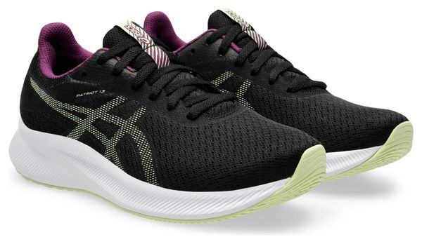 Asics Patriot 13 Running Shoes Black/Pink/Green Women's