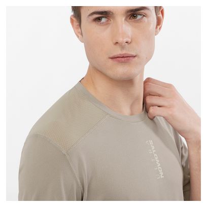 Maglia a maniche corte Salomon S/LAB Ultra Beige