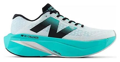 New Balance FuelCell SuperComp Trainer v3 Wit/Blauw Heren Hardloopschoenen