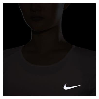 Nike Dri-Fit Run Divisie Roze Damestrui met Korte Mouw