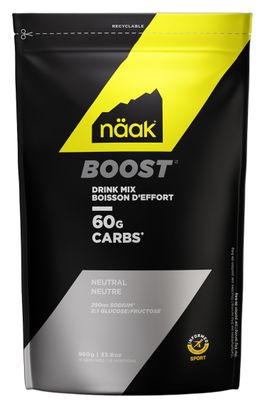 Näak Boost Energy energiedrank, neutrale smaak - 960 g