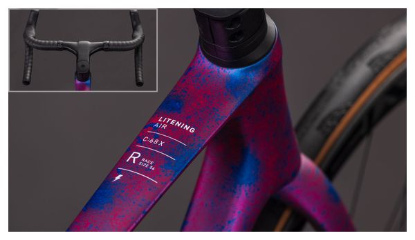 Cube Litening Air C:68X Race Race Racefiets Shimano Ultegra Di2 12S 700 mm Oogverblindend Roze Blauw 2026