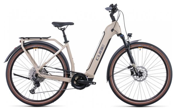 Cube Kathmandu Hybrid Pro 625 Easy Entry Elektro City Bike Shimano Deore  11S 625 Wh 700 mm Desert Beige 2022