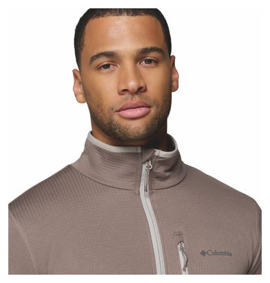 Fleecejacke Columbia Essential Hike Grid Grau Herren