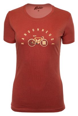 Rubb'r Randonneuse Rose Femme Short Sleeve T-Shirt