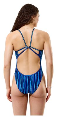 Speedo Club Training Printed Web Back Blue Women's Swimsuit
