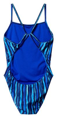 Speedo Club Training Printed Web Back Blue Women's Swimsuit