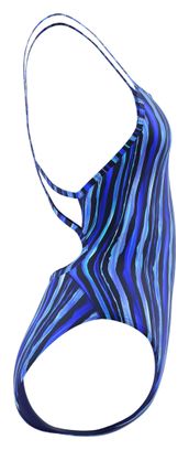 Speedo Club Training Printed Web Back Blue Women's Swimsuit
