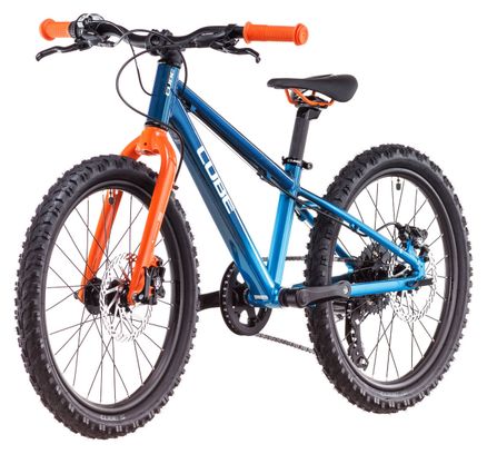 Cube Acid 200 Disc MTB per bambini Shimano 7 velocità 20'' Actionteam Blu Arancione 5-7 anni