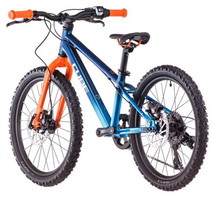 Cube Acid 200 Disc MTB per bambini Shimano 7 velocità 20'' Actionteam Blu Arancione 5-7 anni