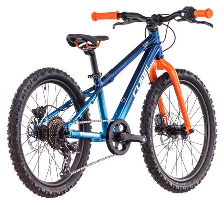 Cube Acid 200 Disc MTB per bambini Shimano 7 velocità 20'' Actionteam Blu Arancione 5-7 anni