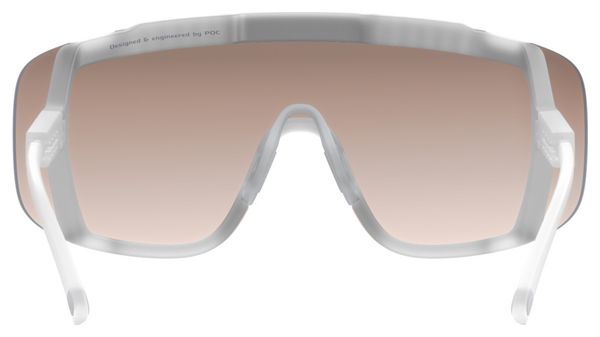 Lunettes Poc Devour / Transparent Crystal-Brown / Silver Mirror / Blanc