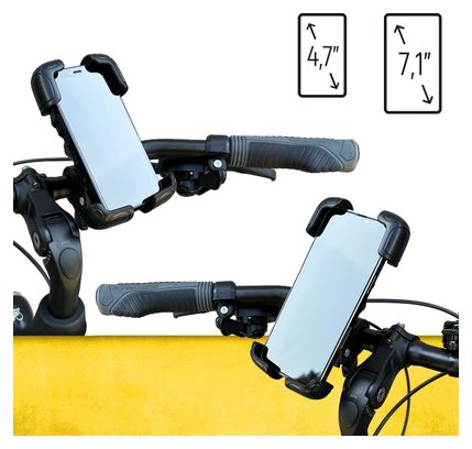 Support de téléphone solide pour guidon de vélo noir