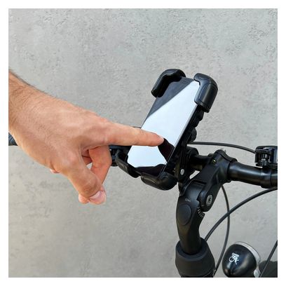 Support de téléphone solide pour guidon de vélo noir