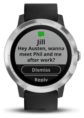 Garmin Vivoactive 3 GPS SportWatch Silver / Black WristBand 