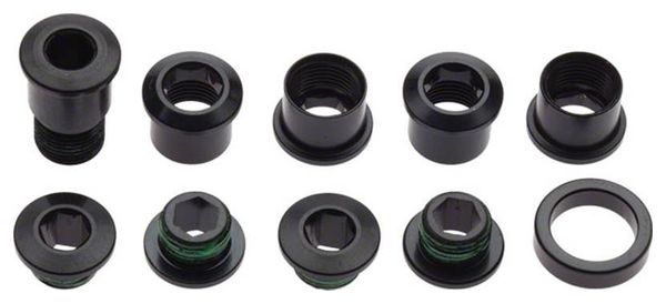Kit Screws Sram Tray Red Quarq Black