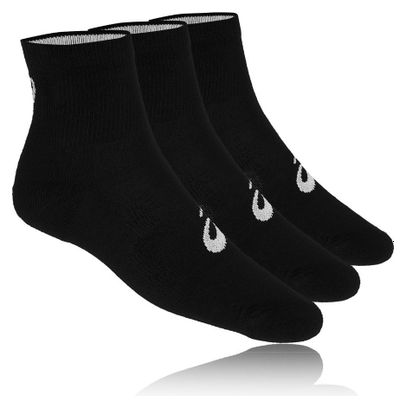 Pack de 3 Paires de chaussettes Asics Quarter Noir Unisex