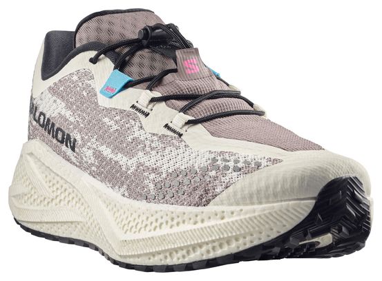 Chaussures Running Salomon Aero Glide 4 GRVL Blanc/Marron Homme
