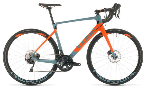 Velo de Route Cube Agree C 62 Race Shimano Ultegra 11v Bleu Orange 2020 Alltricks