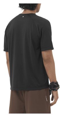 Camiseta de manga corta Salomon SHKout Core Graphic Negro Hombre