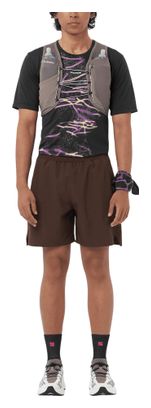 Camiseta de manga corta Salomon SHKout Core Graphic Negro Hombre