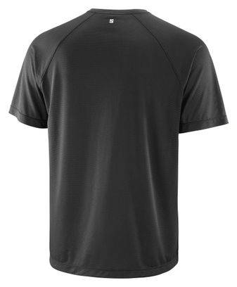 Camiseta de manga corta Salomon SHKout Core Graphic Negro Hombre