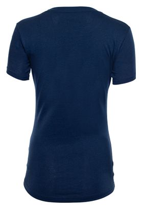 T-Shirt Manches Courtes Rubb'r Maman Bleu Femme