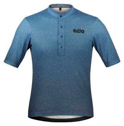 OZIO MAILLOT GRAVEL MANCHES COURTES EXPLORE BLEU HOMME