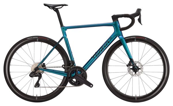 Wilier Triestina Wilier 0 SLR Road Bike Shimano Ultegra Di2 12S 700 mm Iride Petroleum Teal 2023