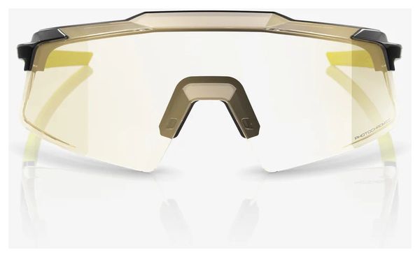 100% Aerocraft Gloss Black / Gold Mirror Photochromic lenzen