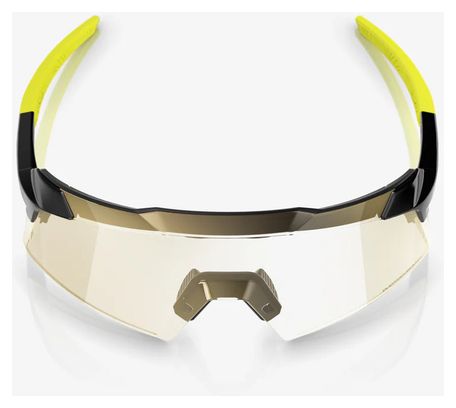 100% Aerocraft Gloss Black / Gold Mirror Photochromic lenses