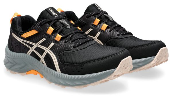 Asics Gel-Venture 9 Trailrunning-Schuhe Schwarz/Grau/Pink Damen