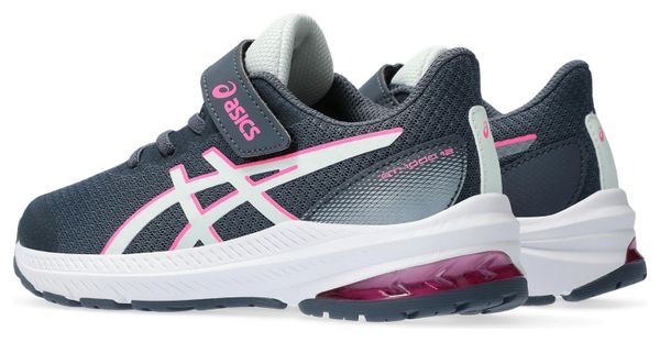 Chaussures Running Asics GT-1000 12 PS Bleu/Rose Enfant