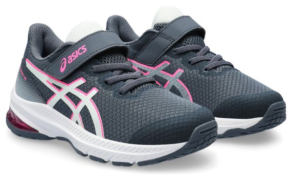 Chaussures Running Asics GT-1000 12 PS Bleu/Rose Enfant