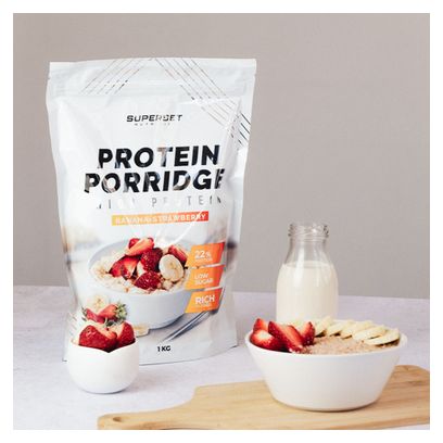 Protein Porridge (1kg) - Superset Nutrition - Fraise Banane -  Flocons D'avoine