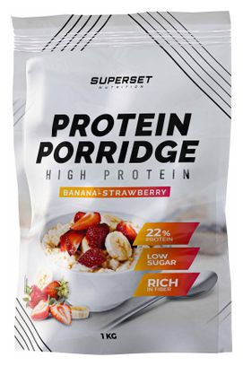 Protein Porridge (1kg) - Superset Nutrition - Fraise Banane -  Flocons D'avoine