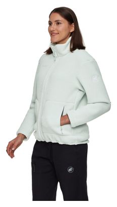 Forro polar Mammut Falera Light Green, mujer