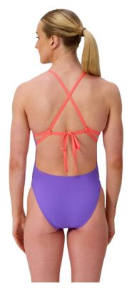 Maillot de bain Speedo Club Training Tie Back Violet/Orange Femme 