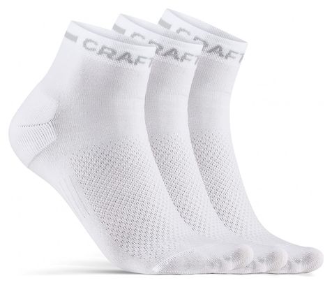 Socks x3 Craft Core Dry White Unisex