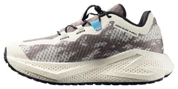 Scarpe da corsa Salomon Aero Glide 4 GRVL Bianco/Marrone Donna