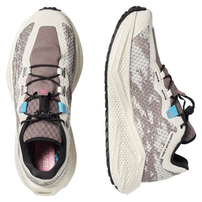 Scarpe da corsa Salomon Aero Glide 4 GRVL Bianco/Marrone Donna