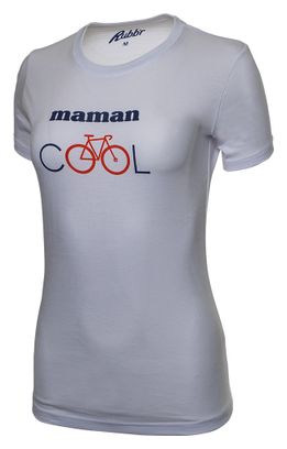 Rubb'r Maman White Maglietta a manica corta da donna