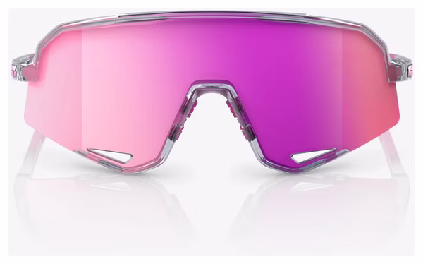 Lunettes 100% Slendale Translucent Gris - Verres Miroir Violet