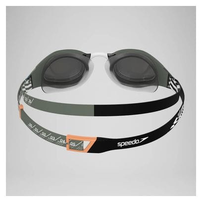 Lunettes de natation Speedo Fastskin Hyper Elite Mirror Vert/Noir/Orange