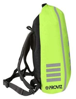 BACKPACK 360DRY Sac à dos jaune fluo avec zones réfléchissantes 28 litres - Proviz