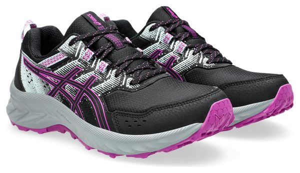 Asics Gel-Venture 9 Trailrunning-Schuhe Schwarz/Blau/Pink Damen