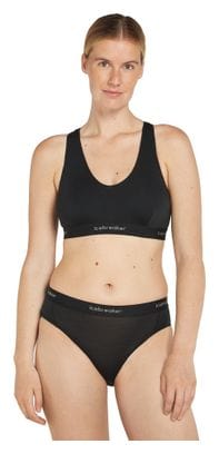 Brassière Icebreaker Merino 125 Cool-Lite Sprite Noir