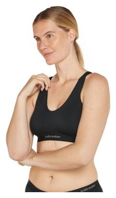 Brassière Icebreaker Merino 125 Cool-Lite Sprite Noir