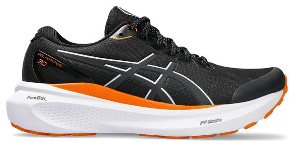 Asics Gel-Kayano 30 Lite-Show Running-Schuhe Schwarz/Weiß/Orange Damen